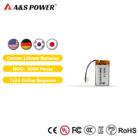 Baterai Lithium Polymer 3.7V 200mAh OEM Pabrik AS461730 untuk Peralatan Perlindungan Lingkungan