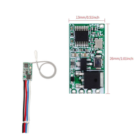 Télécommande RF sans fil 433 MHz, mini-interrupteur relais 1 canal, contrôleur de lampe LED, micro-récepteur émetteur DIY, compatible DC 3.6V 5V 9V 12V 24V
