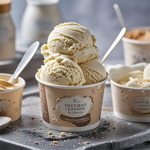 Custom Logo Ice Cream Paper Bucket Double Walls Packaging Ice-Cream <b>Cup</b> Containers With Lid Ice Cream Bowl - Product Image 2