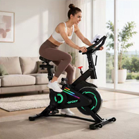 Vélo d'intérieur Zhuobu avec logo personnalisé, support OEM/ODM, pour usage domestique, prix usine de luxe, fonctions de moniteur réglables, cadre en acier, capacité maximale 120 kg