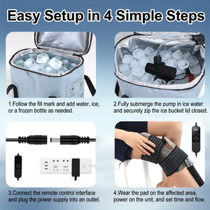 <span class=keywords><strong>Appareil</strong></span> de thérapie par compression froide réglable pour les jambes avec télécommande et système de circulation d'eau froide pour une cryothérapie complète du corps - Product Image 6