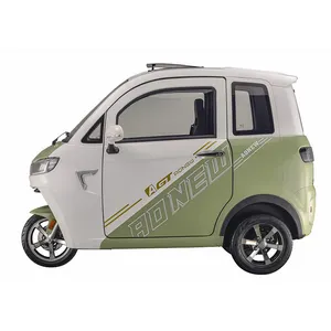 Fully Enclosed Electric Tricycle With 7-Inch Touch Screen Electric 3 Wheel Scooter Car