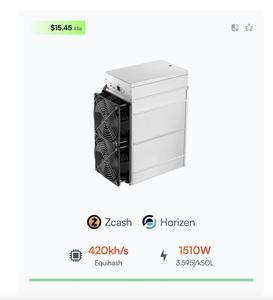 Zcash Miner Bitmain Antminer Z15 Pro 840K Equihash Algo ZEC ZEN Crypto Mining Ant Miner Z15 Pro Blockchain-mijnwerker - Product Image 3