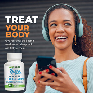 Cápsulas de Colágeno con <span class=keywords><strong>Vitamina</strong></span> C y Ácido Hialurónico de Marca Privada OEM para una Mejor Absorción, Apoyo para la Piel y Salud del Adulto - Product Image 6