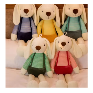 Super Soft PP Cotton Filled Kawaii Easter Bunny Plush <b>Toy</b> Stress Relief Holiday Birthday Gift for Kids and Babies Mesh Lining - Product Image 2