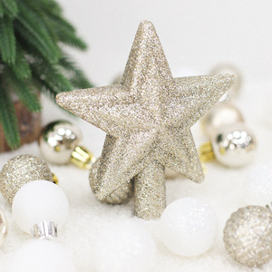 Ensemble de 3 cm/30 boules de Noël, étoile de sommet d'arbre, boîte cadeau, pendentif d'arbre de Noël, décoration de Noël, fournitures de décoration de fête de vacances - Product Image 5