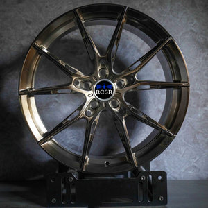 Cerchi in Alluminio Forgiato RCSR Deep Concave Monoback con Design Cromato Spazzolato 5x112 5x114.3 5x120 6x139.7 da 18 19 20 21 22 Pollici - Product Image 5