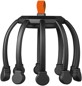 BBK-TB Nouveauté Masseur Électrique Vibrant 360 Degrés à 10 Moteurs pour Tête et Cuir Chevelu, Rechargeable par USB, Batterie <span class=keywords><strong>au</strong></span> Lithium - Product Image 1