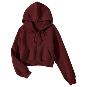 Sweat à capuche d'hiver pour femme, personnalisable avec logo frontal, 100% coton molletonné 300g, respirant, séchage rapide, couleur et taille personnalisables - Product Image 1