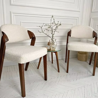Chaise de salle à manger de restaurant en bois et cuir pour la cuisine, mobilier commercial à prix bas, vente rapide, restauration rapide