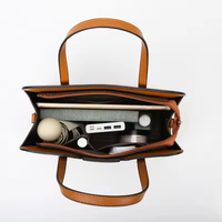 Sac à main bandoulière moderne en cuir PU pour femme, ensemble de 3 pièces, durable, imperméable, pliable, avec fermeture éclair de qualité alimentaire