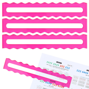 MeldVerse Lot de 4 Guides de Mahjong de Luxe en Acrylique Lumineux à Bordure Festonnée, Aide et Lecteur de Règles pour Joueurs - Product Image 2