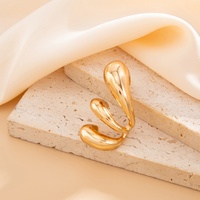 Boucles d'oreilles clous en métal irrégulières en forme de griffe pour femme, accessoires tendance, bijoux fantaisie pour femme, cadeau