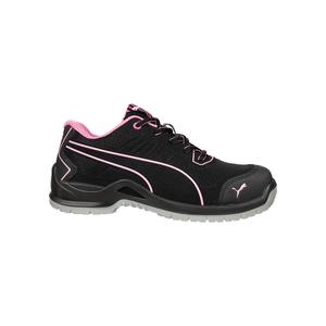 PUMA Zapato de seguridad para mujer Fuse TC Pink Wns Tamaño bajo 38 negro/Rosa S1P SRC ESD EN ISO 20345 microfibra/malla - Product Image 1