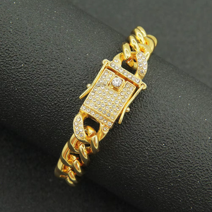 Glossy <b>Cuban</b> <b>Chain</b> Necklace Trendy Man Full Button Head Punk Locomotive Accessories Pendant Tanjing - Product Image 3