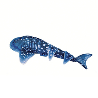 Jouets en peluche réalistes de haute qualité, animaux marins en peluche, poisson rayé bleu léopard Bothus Pantherinus