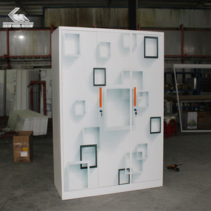 Armoire en fer, nouvelle armoire en acier pour chambre à coucher, simple, peinture au pistolet, moderne, <span class=keywords><strong>dressing</strong></span> en métal, almirah - Product Image 3