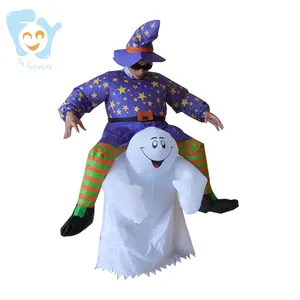 Giro gonfiabile della strega del Costume di Cosplay di Halloween orribile adulto Unisex sui costumi del fantasma