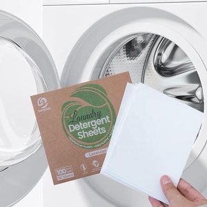 Sanyuan แผ่นซักผ้าปราศจากน้ำหอม, แผ่นซักผ้าที่เป็นมิตรต่อสิ่งแวดล้อมพร้อมแผ่นสบู่ซักผ้าเอนไซม์ - Product Image 4