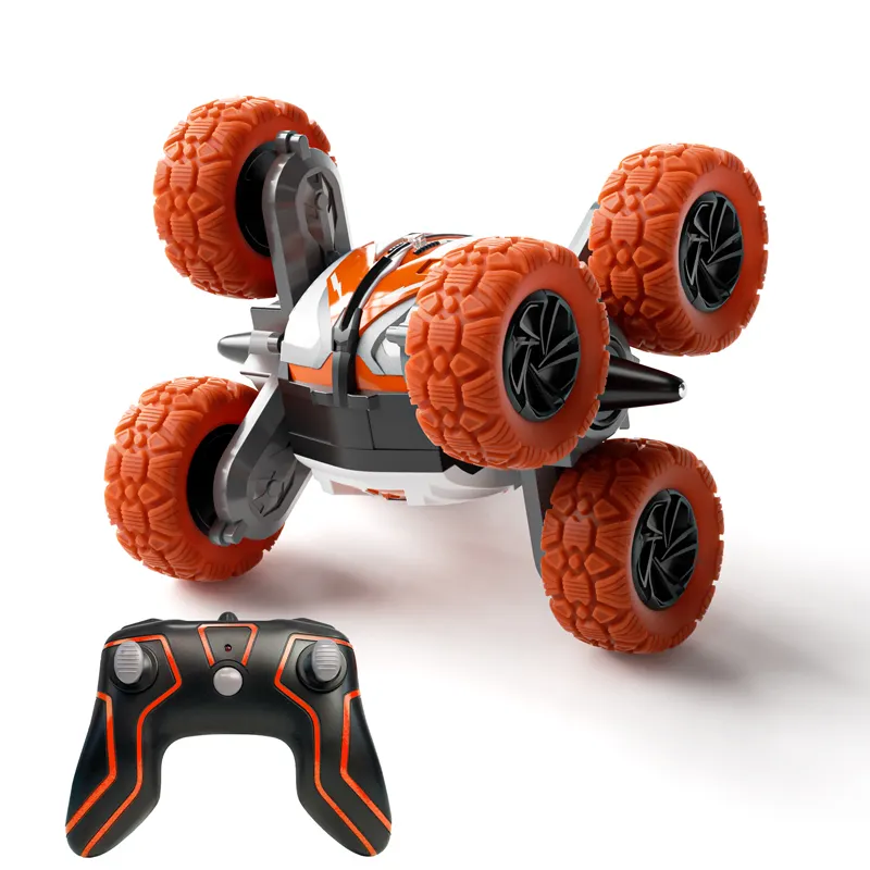 6WD RC Cars 360 Rotate Stunt Vehicle 2 Lados Impermeável Condução Na Água E Terra Anfíbio Elétrico Crianças Brinquedos