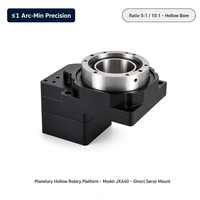 Plataforma Rotatoria Hueca JXA40 con Cuerpo de Aleación de Aluminio, Caja de Engranajes con Relaciones de Reducción 5/10 para Posicionamiento de Precisión en CNC