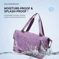 Sac de voyage unisexe pliable et durable en tissu Oxford résistant à l'eau, taille personnalisée, avec compartiment à bagages et fond extensible pour le sport et la gym