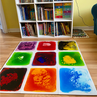 Juguetes Sensoriales para el Desarrollo de la Imaginación, Tapete de Baldosas con Gel Líquido, Juguetes Educativos para Niños