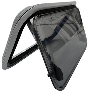 Ventana Lateral para Caravana Plegable de 500x350 mm con Marco Exterior Blanco, Ventana de Vidrio Acrílico para Vehículo Recreativo - Product Image 3