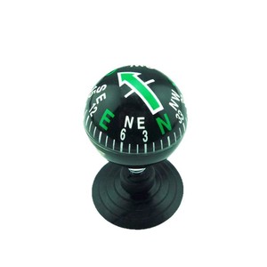 Portable Car Compass 38mm Plastic <b>Suction</b> <b>Cup</b> Black Pointer Dial Hiking Outdoor Navigation Guide - Product Image 4