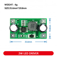 1W/2W/3W LED Driver 350mA/700mA PWM Gradation Entrée 5-35V DC Module à courant constant