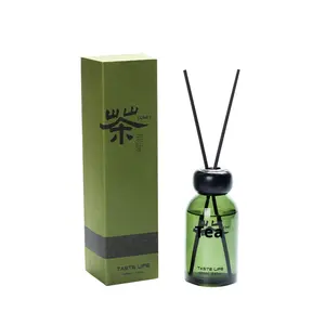 200ML 绿色玻璃瓶精油无焰香薰清新厕所除臭剂中国制造高端 - Product Image 5