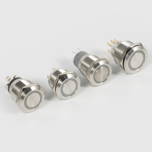 Interruptor de botón pulsador metálico IP65 con bloqueo de 12mm, 16mm, 19mm, 22mm, 25mm para estación de cizalla - Product Image 5