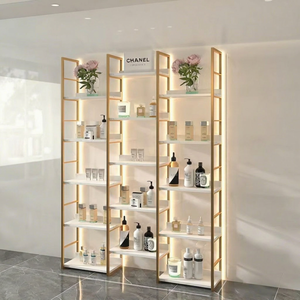 Estante de Exhibición de Cosméticos, Exhibidor de Productos, Estante para Salón de Belleza, Estante para Cuidado de la Piel con Luz - Product Image 1