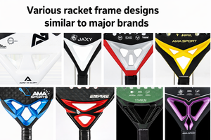 Raqueta de Pádel Profesional Personalizada de Fábrica, Raqueta de Tenis de Pádel de Carbono <span class=keywords><strong>12k</strong></span> 18k de Alta Calidad para OEM - Product Image 5