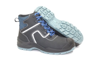 Stivali da Lavoro Antinfortunistici da Uomo <span class=keywords><strong>S3</strong></span> di Alta Qualità con Punta in Acciaio Antiscivolo Morbidi Tomaia Allacciata per Tutte le Stagioni Uso Industriale in Vera Pelle - Product Image 6