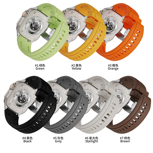 Nouveau <span class=keywords><strong>bracelet</strong></span> de remplacement en fluororubber souple et respirant pour <span class=keywords><strong>Apple</strong></span> <span class=keywords><strong>Watch</strong></span> 42mm 46mm <span class=keywords><strong>Ultra</strong></span> 49mm - Product Image 6