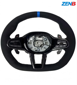 Volant en fibre <span class=keywords><strong>de</strong></span> carbone personnalisé pour BMW séries 2, 3, 4, 5, 6 G20, <span class=keywords><strong>G29</strong></span>, G22, G26, G30, G31, G01, G02, G05, G80 2018-2022 - Product Image 1