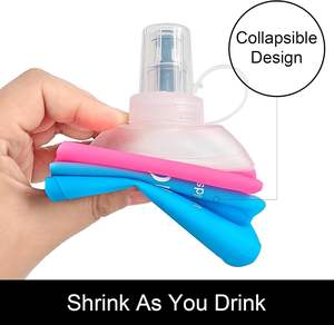 ขวดน้ำ TOP FOUNTAIN ลายโลโก้แบบกำหนดเอง 150 มล. 250 มล. 500 มล. ผลิตจาก TPU นุ่ม กันน้ำ เป็นมิตรกับสิ่งแวดล้อม เหมาะสำหรับวิ่งกลางแจ้ง - Product Image 6