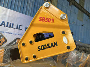 Martillo Hidráulico SOOSAN SB50 II Tipo Lateral Amarillo para Excavadoras - Product Image 1