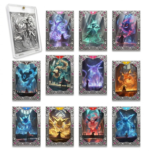 Cartes Métalliques Pokémon Pleine Couleur Or Argent Rares Charizard Pikachu Mewtwo Vmax GX EX TCG Coffret Cadeau <span class=keywords><strong>Jeu</strong></span> <span class=keywords><strong>de</strong></span> Cartes à Collectionner - Product Image 1