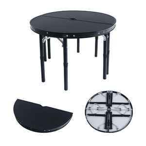 Xách tay ghép gấp bàn tròn cắm trại ngoài trời tiệc cưới Bàn Ăn Tròn thiết kế mô-đun - Product Image 1