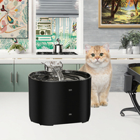 Fontaine à eau pour animaux de compagnie super silencieuse et intelligente, distributeur d'eau écologique portable rechargeable pour chats, chiens et petits animaux, en plastique