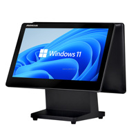 Système de point de vente (POS) tactile double AK-745TD tout-en-un avec écran de 14/15,6 pouces