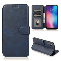 Pour Xiaomi 8 9 étui en cuir rabattable couverture arrière pour Redmi 8A 9A étui de téléphone étui de protection en cuir à rabat