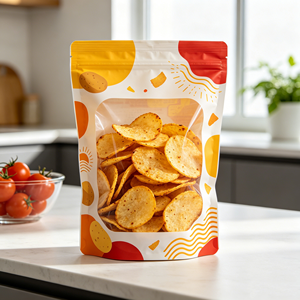Sac à fond plat personnalisé imprimé, idéal pour l'emballage de chips, de snacks et de noix – Offre Spéciale - Product Image 3