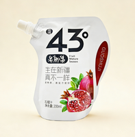 Pochette à bec verseur de 200 ml de forme personnalisée - Sachet PET/PE imprimé en héliogravure pour jus, boissons et emballages de boissons avec logo personnalisé
