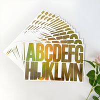 Autocollant découpé sur mesure, doré à chaud, en vinyle gaufré, étanche, pour emballage, étiquette commerciale, logo, certifié RoHS