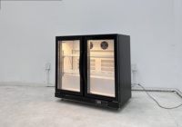 Mini réfrigérateur-congélateur à porte en verre, écologique, silencieux, pour hôtel, chambre à coucher, fournitures, refroidisseur portable, mini réfrigérateur 220L