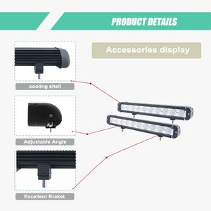 Barra de luz <span class=keywords><strong>led</strong></span> de conducción para camión, atv y barco, resistente al agua IP68, 17 pulgadas, 100w, certificación CE <span class=keywords><strong>RoHs</strong></span>, 9-60v - Product Image 3