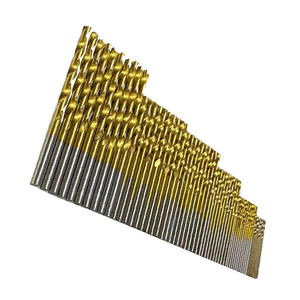 60 pièces de forets hélicoïdaux en acier rapide plaqué titane 1,0 mm-3,5 mm, jeu de forets multi-usages pour le travail du bois - Product Image 1